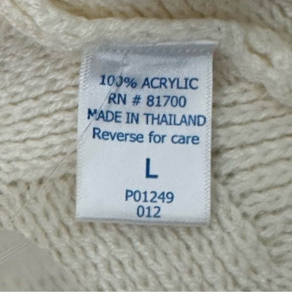 Vintage Woven Cardigan Sz L Quilted Knit Pearl Button Front Sweater Grannycore - Picture 11 of 14